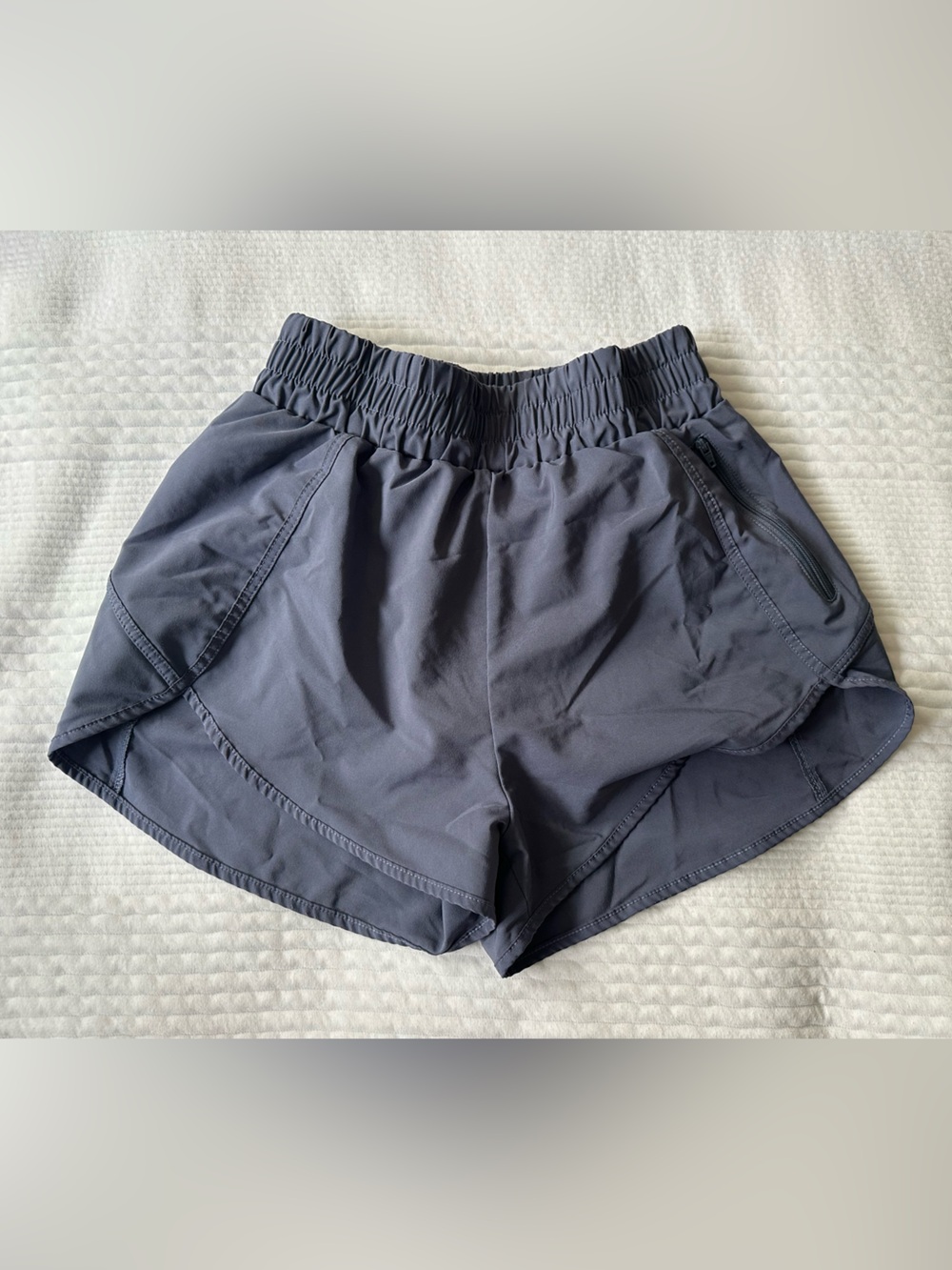 Womenβs Athletic Shorts β Purple/ Gray